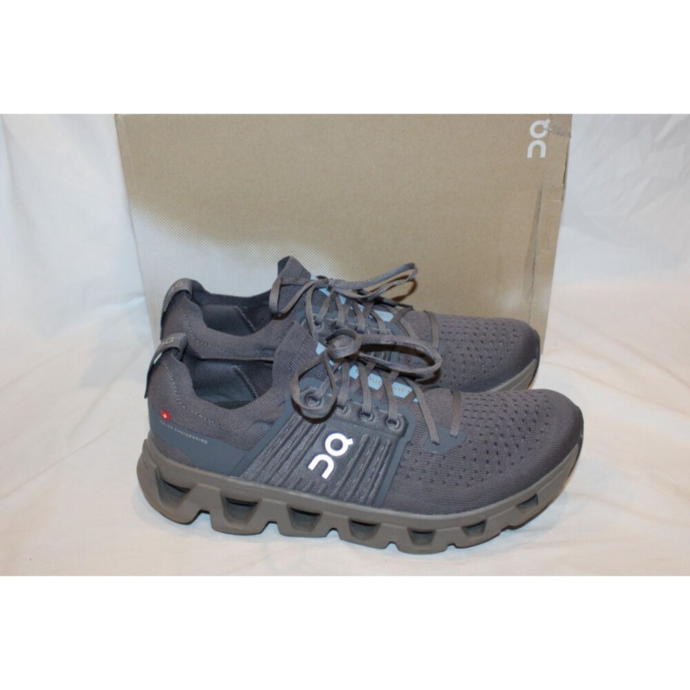 ON CLOUD MEN'S CLOUDSWIFT 4 RUNNING ATHLETIC SNEAKERS STONE ASPHALT 11